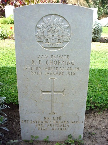 Reginald Eric Chopping War Grave