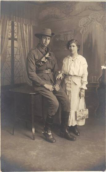 ben and olive hewett 6 nov 1915